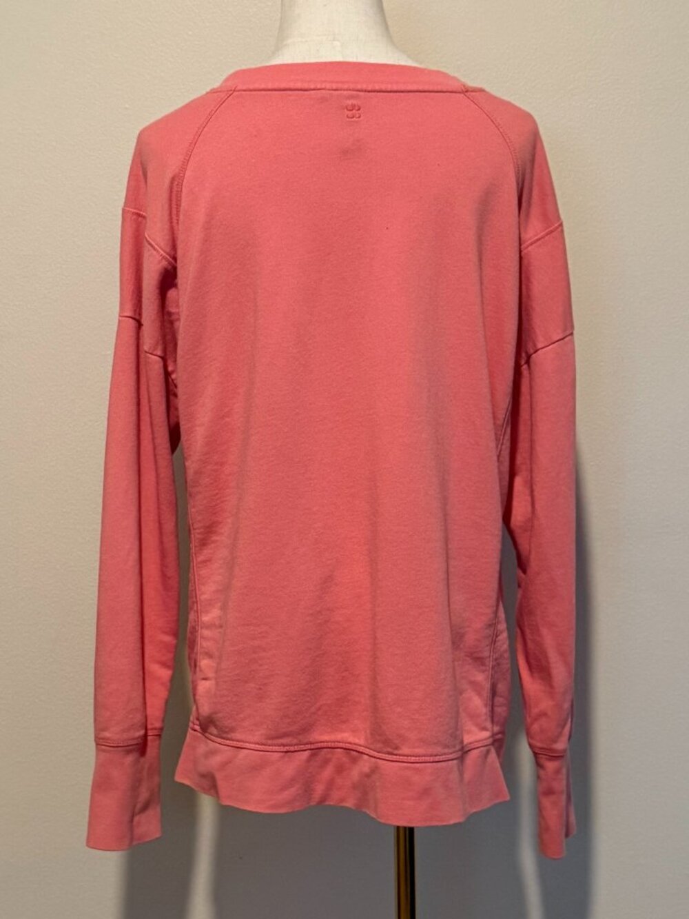 Sweaty Betty Pink French Terry Sweatshirt Thumb Holes M - Picture 3 of 11
